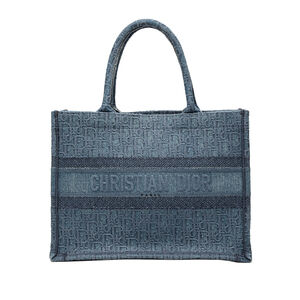 Pre-Loved Dior Medium Oblique Denim Book Tote